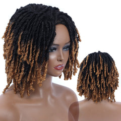 10" Braided Wigs Afro Bob Wig Synthetic Dreadlock Wigs Short Curly - Free Delivery Worldwide only at Flexi Africa