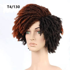 10" Braided Wigs Afro Bob Wig Synthetic Dreadlock Wigs Short Curly - Free Delivery Worldwide only at Flexi Africa