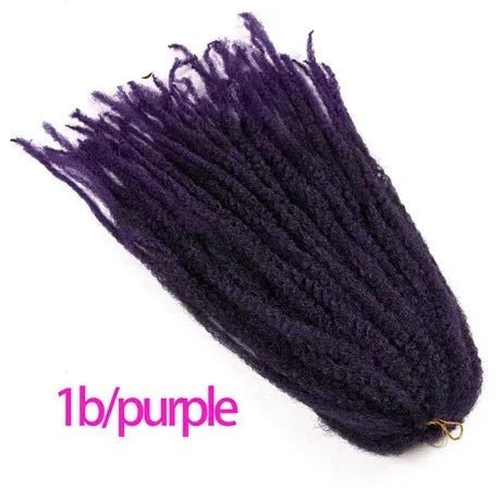 18" Afro Kinky Braiding Hair Synthetic Crochet Marly Braids Extensions 30 Strands Burgundy Black Ombre - Flexi Africa - Flexi Africa offers Free Delivery Worldwide - Vibrant African traditional clothing showcasing bold prints and intricate designs