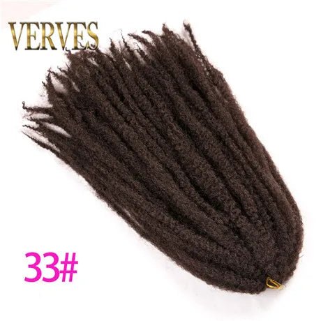 18" Afro Kinky Braiding Hair Synthetic Crochet Marly Braids Extensions 30 Strands Burgundy Black Ombre - Flexi Africa - Flexi Africa offers Free Delivery Worldwide - Vibrant African traditional clothing showcasing bold prints and intricate designs