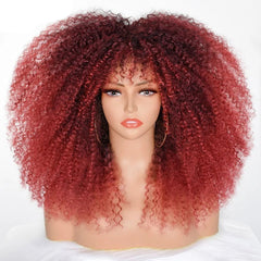 18" Synthetic Fibre Glueless Cosplay Hair Regular Wig Curly Short - Free Delivery Worldwide only at Flexi Africa