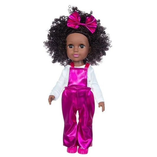 1PC African Black Baby Toy - 35cm Rubber Multi Style Explosion Head Baby Doll in Black Skin - Free Delivery Worldwide only at Flexi Africa