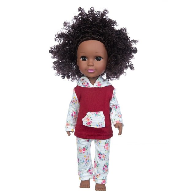 1PC African Black Baby Toy - 35cm Rubber Multi Style Explosion Head Baby Doll in Black Skin - Flexi Africa Worldwide Postage