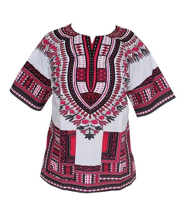 African Fashion with Unisex Dashikiage Dashiki Floral Dress - Perfect for Men and Women with African Traditional Print