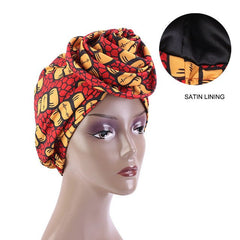 African Print Stretch Bandana Head Wrap Floral Ankara Dashiki Women - Free Delivery Worldwide only at Flexi Africa