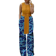 African Print Women Women's Wide Leg Pants Nigerian Fashion Female Loose Trousers Outfits - Flexi Africa - Flexi Africa offers Free Delivery Worldwide - Vibrant African traditional clothing showcasing bold prints and intricate designs