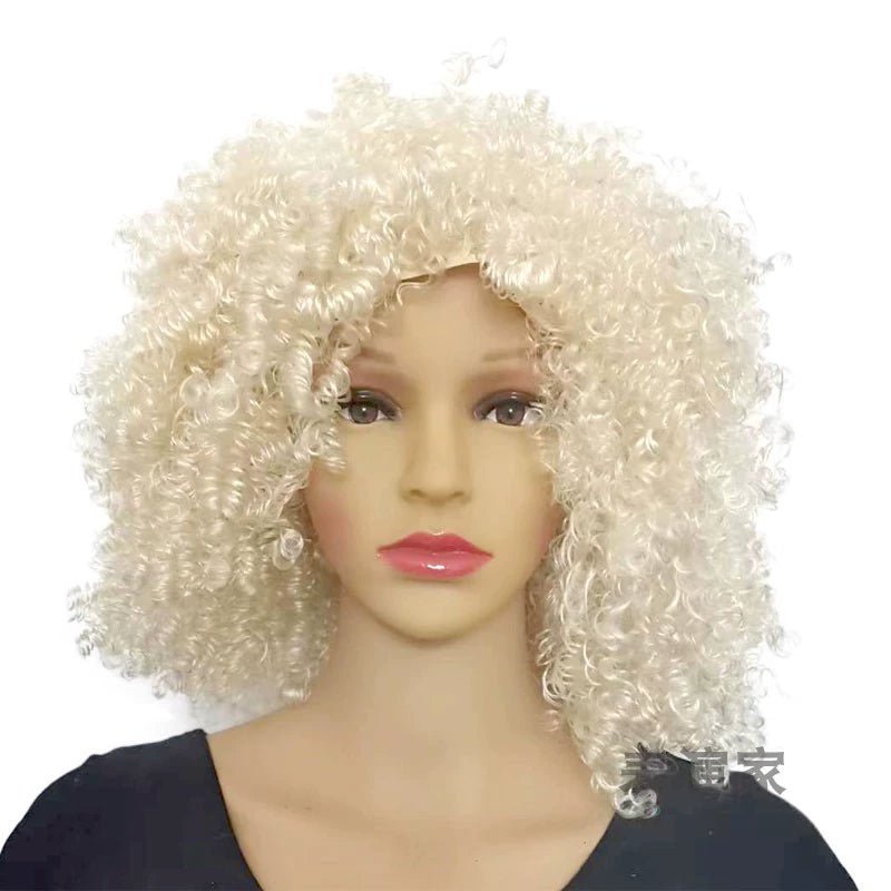 African Small Volume Corn Curler Exaggerated Foreigner Wig - Free Delivery Worldwide only at Flexi Africa