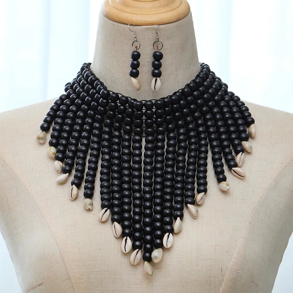 African Statement Chunky Choker Necklaces For Women Multi Strand Colorful Bead - Free Delivery Worldwide only at Flexi Africa