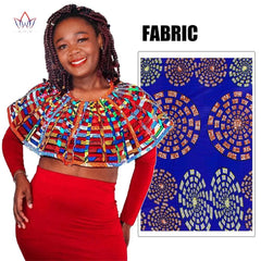 Ankara African Net Necklaces Shawl Collar Women Accessories Multistrand - Free Delivery Worldwide only at Flexi Africa