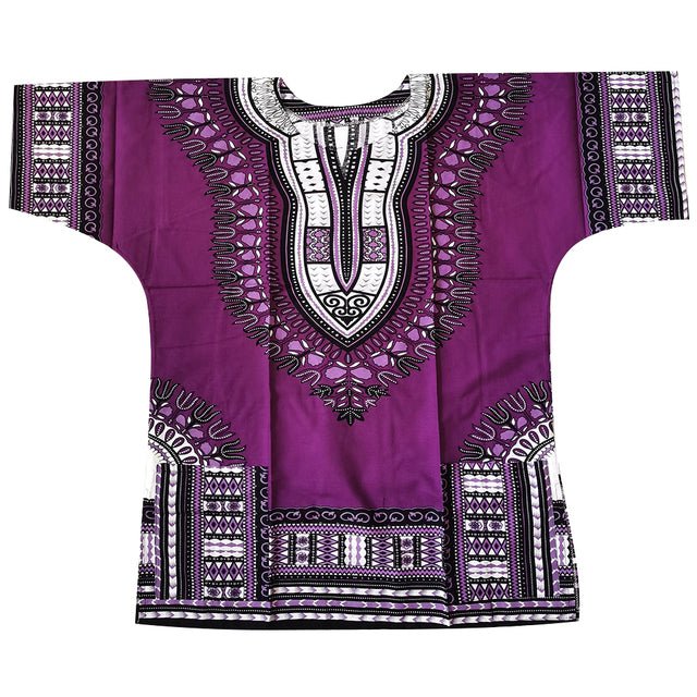 Authentic African Dashiki Printed T-Shirts for Men - Flexi Africa - Flexi Africa offers Free Delivery Worldwide - Vibrant African traditional clothing showcasing bold prints and intricate designs