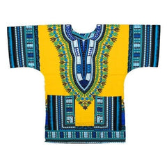 Authentic African Dashiki XXXL T-Shirt: Men's 100% Cotton Traditional Print Shirt for a Bold and Stylish Look - Free Delivery Worldwide only at Flexi Africa