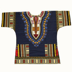 Authentic African Dashiki XXXL T-Shirt: Men's 100% Cotton Traditional Print Shirt for a Bold and Stylish Look - Free Delivery Worldwide only at Flexi Africa