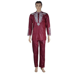 Authentic African Style: Men's Dashiki Top and Pant Set for the Fashion-Forward Gentleman - Flexi Africa - Free Delivery