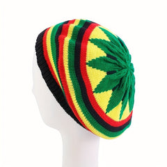 Colorful Reggae Jamaican Knitted Hat - Outdoor Street Style Wool Hat for Cold Weather - Free Delivery Worldwide only at Flexi Africa