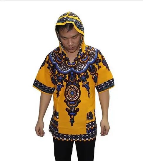 Dashiki-Inspired Hoodies: Relaxed Fit, Authentic African Dashiki Fabric, 100% Cotton, Unisex Fashion Kimono Hooded Attire - Flexi Africa - Flexi Africa offers Free Delivery Worldwide - Vibrant African traditional clothing showcasing bold prints and intricate designs