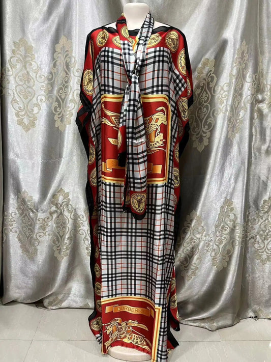 Elegant African Dashiki Maxi Dress for Women with Beading - Free Delivery Worldwide only at Flexi Africa