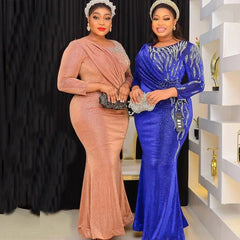 Elegant Plus Size African Evening Gowns Long Dresses for Weddings and Parties Clothing Details - Free Delivery Worldwide only at Flexi Africa