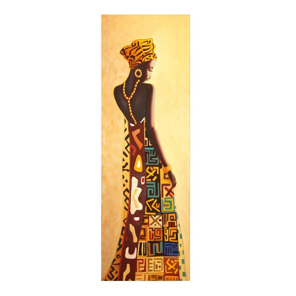 Large Size Portrait African Women Canvas Painting Hanging Posters and Prints Wall Art Pictures Living Room Home Decor