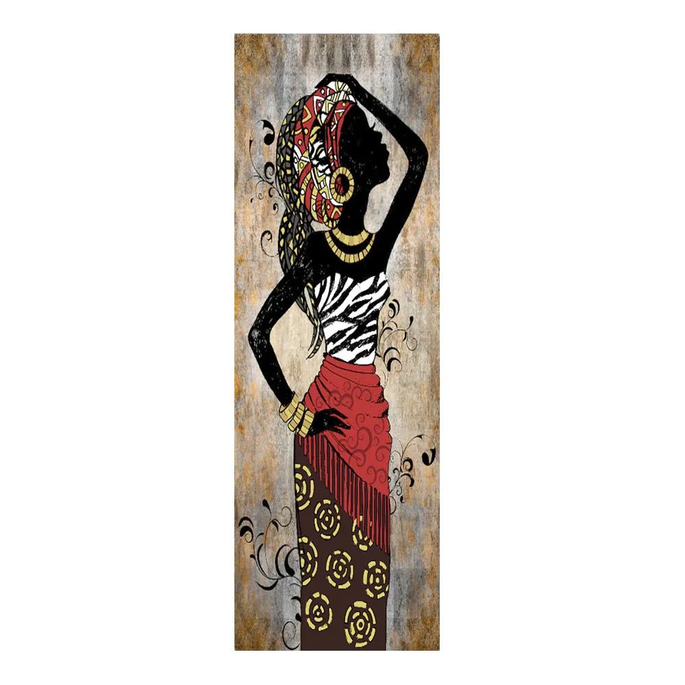 Large Size Portrait African Women Canvas Painting Hanging Posters and Prints Wall Art Pictures Living Room Home Decor