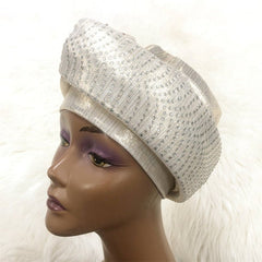 Nigerian Gele Headtie Auto Gele Turban Cap Brocade Fabric Organic Party Wedding- Flexi Africa offers Free Delivery Worldwide