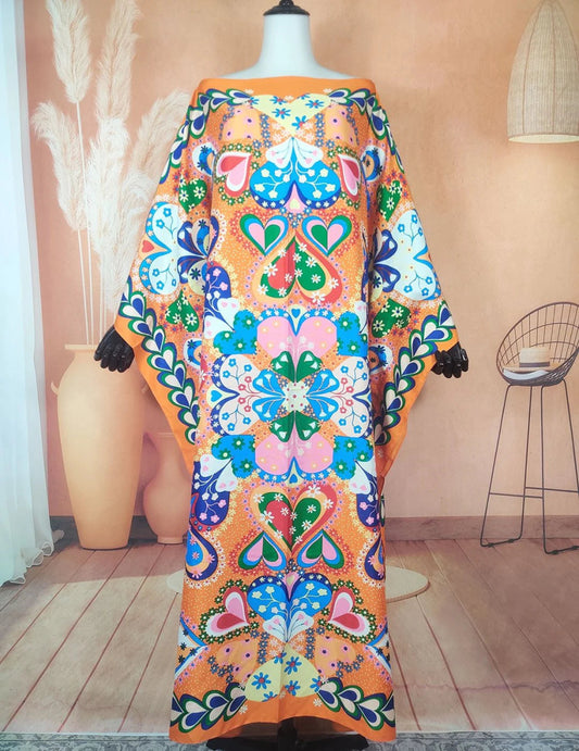 Oversized African Kaftan Dress for Women Elegant Bohemian Style Casual Wear - Free Delivery Worldwide only at Flexi Africa