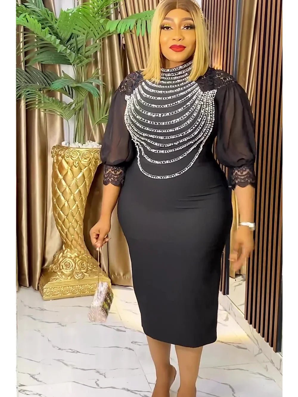 Plus Size Luxury Evening Dresses: African Inspired Robes for Wedding Parties, Featuring Dashiki - Flexi Africa - FREE POST