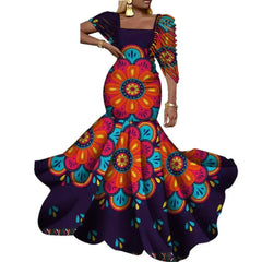 Stunning African Wax Print Dresses: Elevate Your Wedding Party Look with Elegant - Flexi Africa - Free Delivery Worldwide