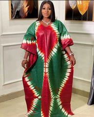 Stylish and Vibrant African Dresses for Women: Embrace the Essence of Africa with Polyester Printing - Free Delivery Worldwide only at Flexi Africa