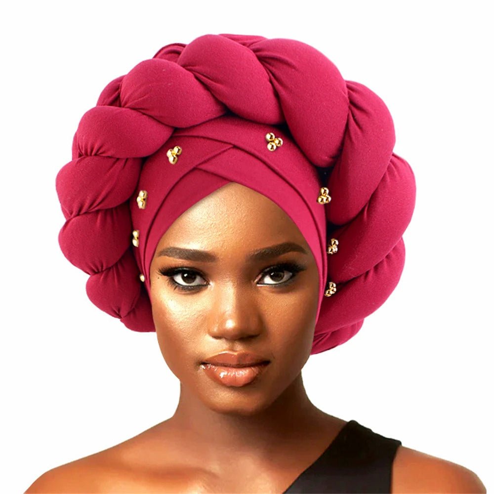 Stylish Auto Gele Bonnet Hat: Elevate Your Look with Nigerian Headwear for Women - Flexi Africa - FREE INTERNATIONAL POST