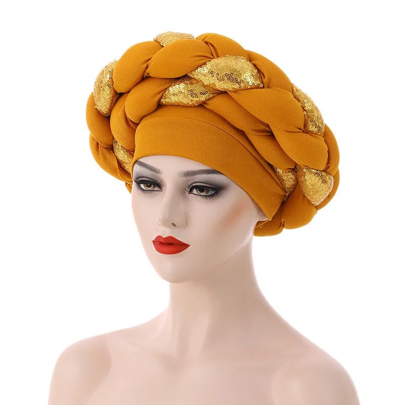 Stylish Auto Gele Bonnet Hat: Elevate Your Look with Nigerian Headwear for Women - Flexi Africa - FREE INTERNATIONAL POST