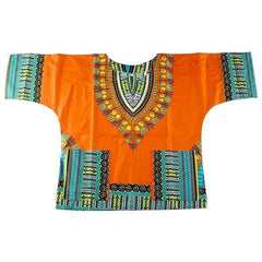 Vibrant Traditional African Print Dashiki T-shirts: Stylish Fashion Designs for Kids - Flexi Africa - Free Delivery Worldwide